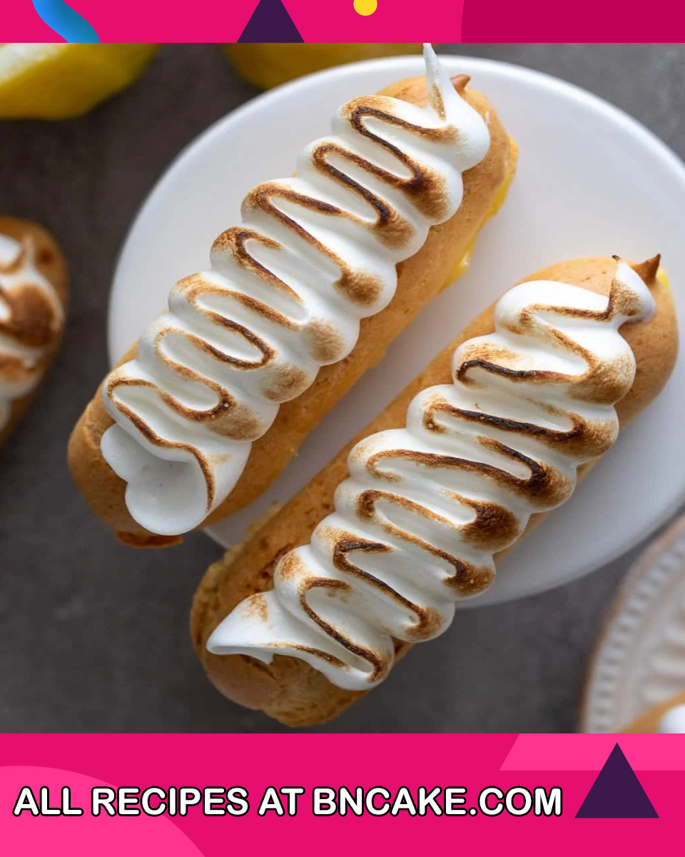 Luscious Lemon Meringue Eclairs Bncake Useful Informations