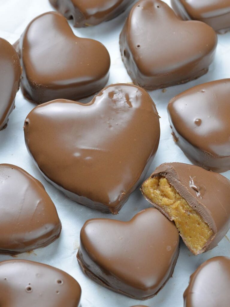 chocolate peanut butter valentines heart 1