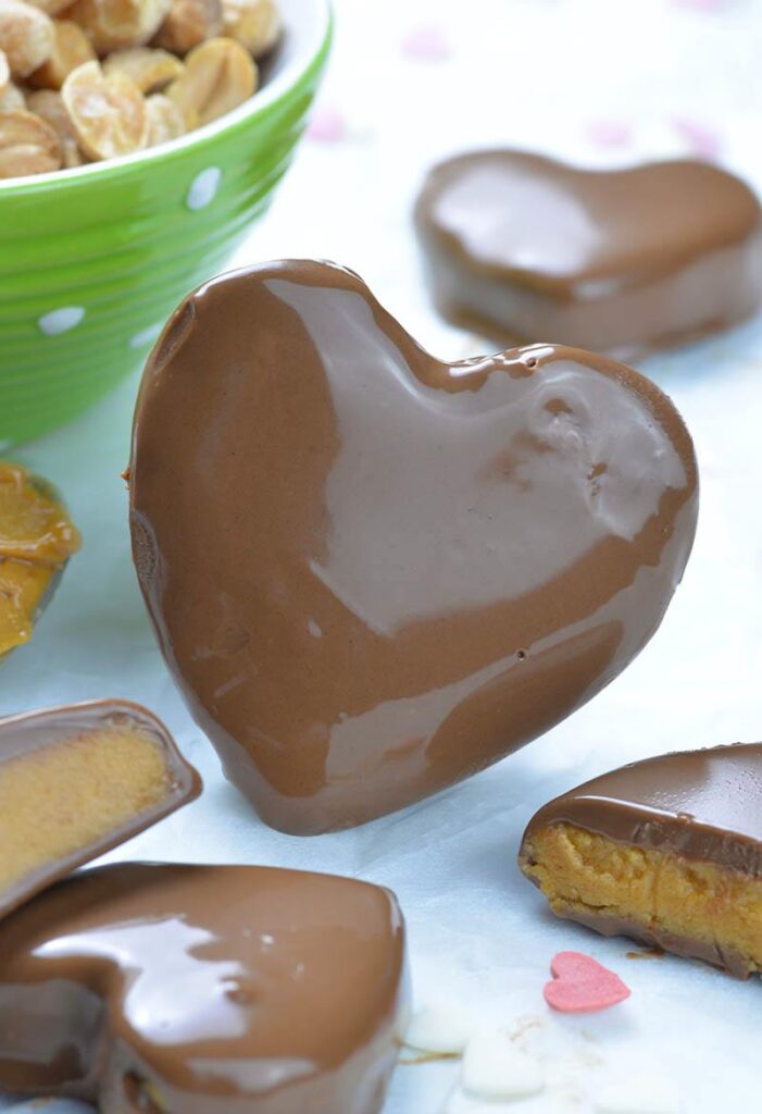 chocolate peanut butter valentines heart 2