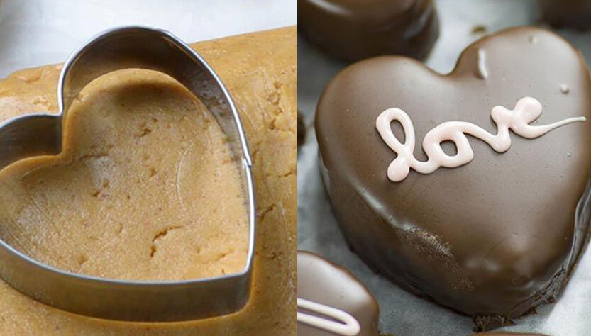 Chocolate Peanut Butter Valentine’s Heart