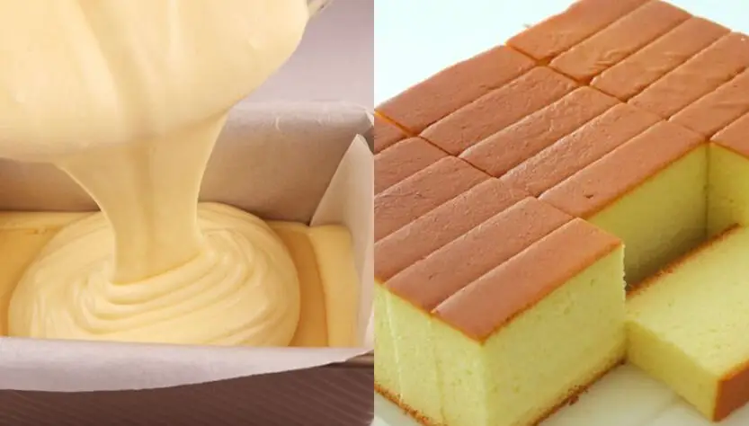 Condensed Milk Castella Cake