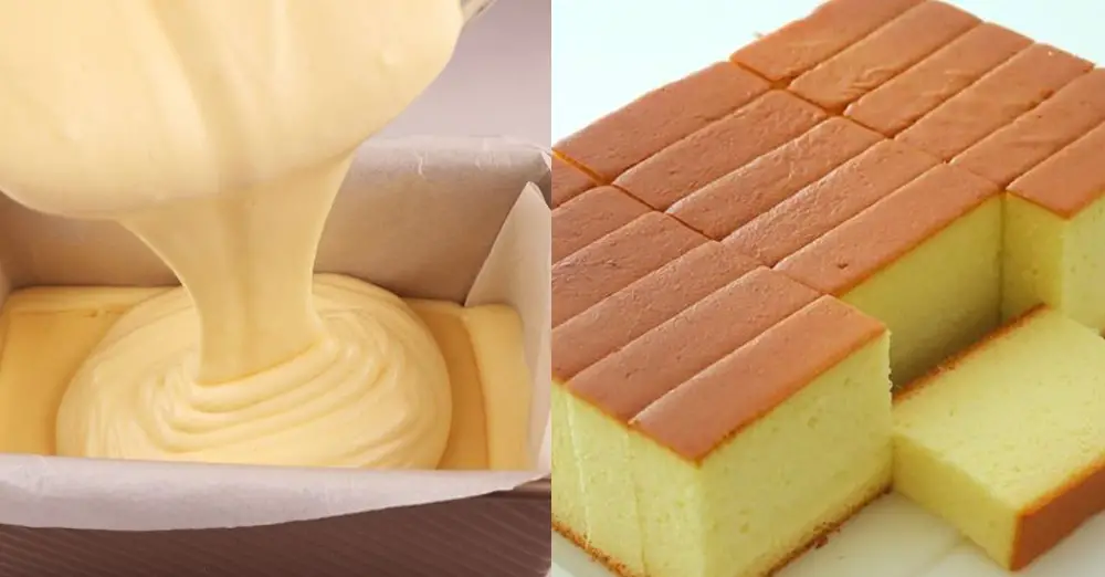 Condensed Milk Castella Cake